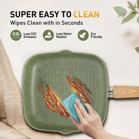 DishDelight 9.5-inch wok with lid for quick, flavorful stir-fries