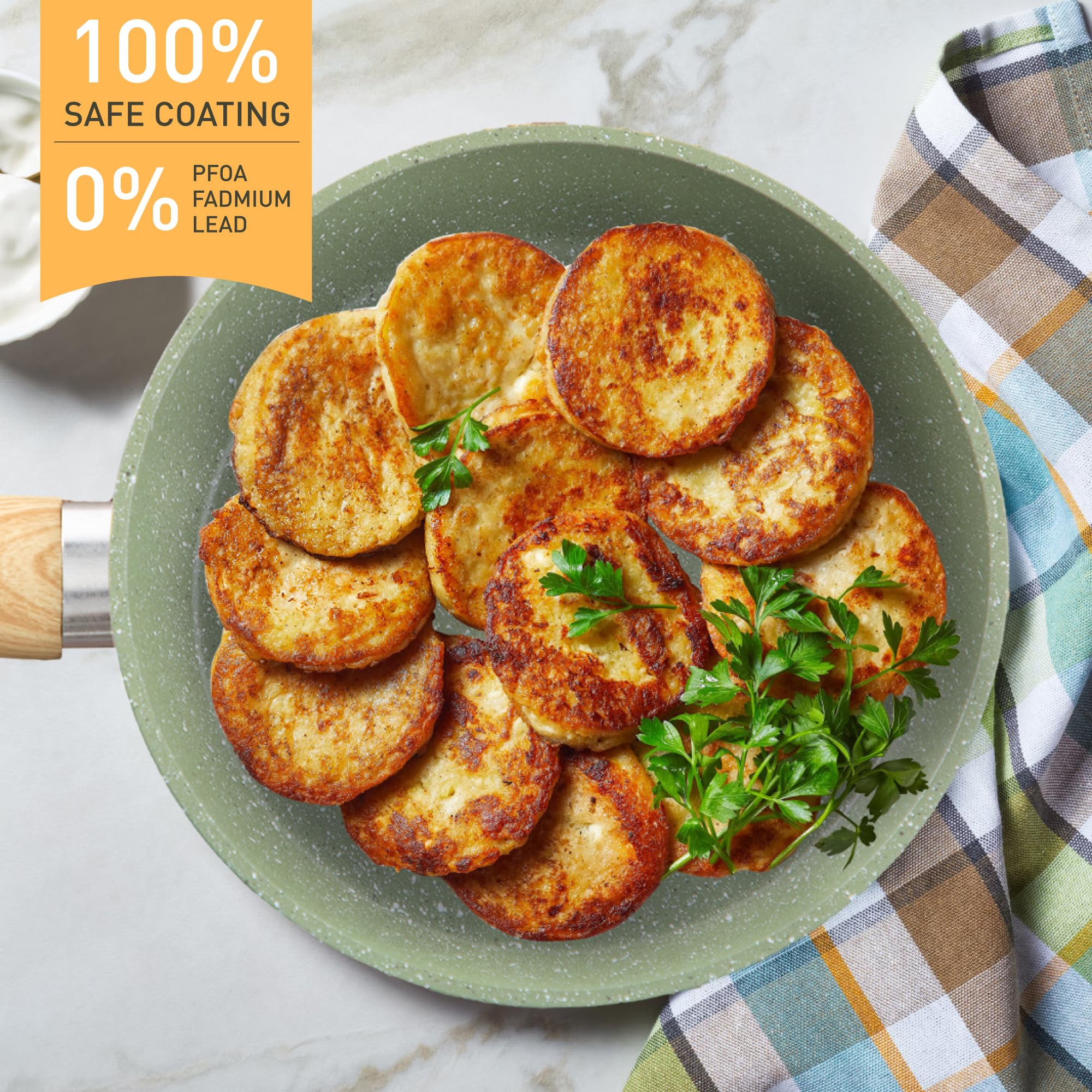 DishDelight 1.5-quart saucepan with lid designed for sauces and reheating.