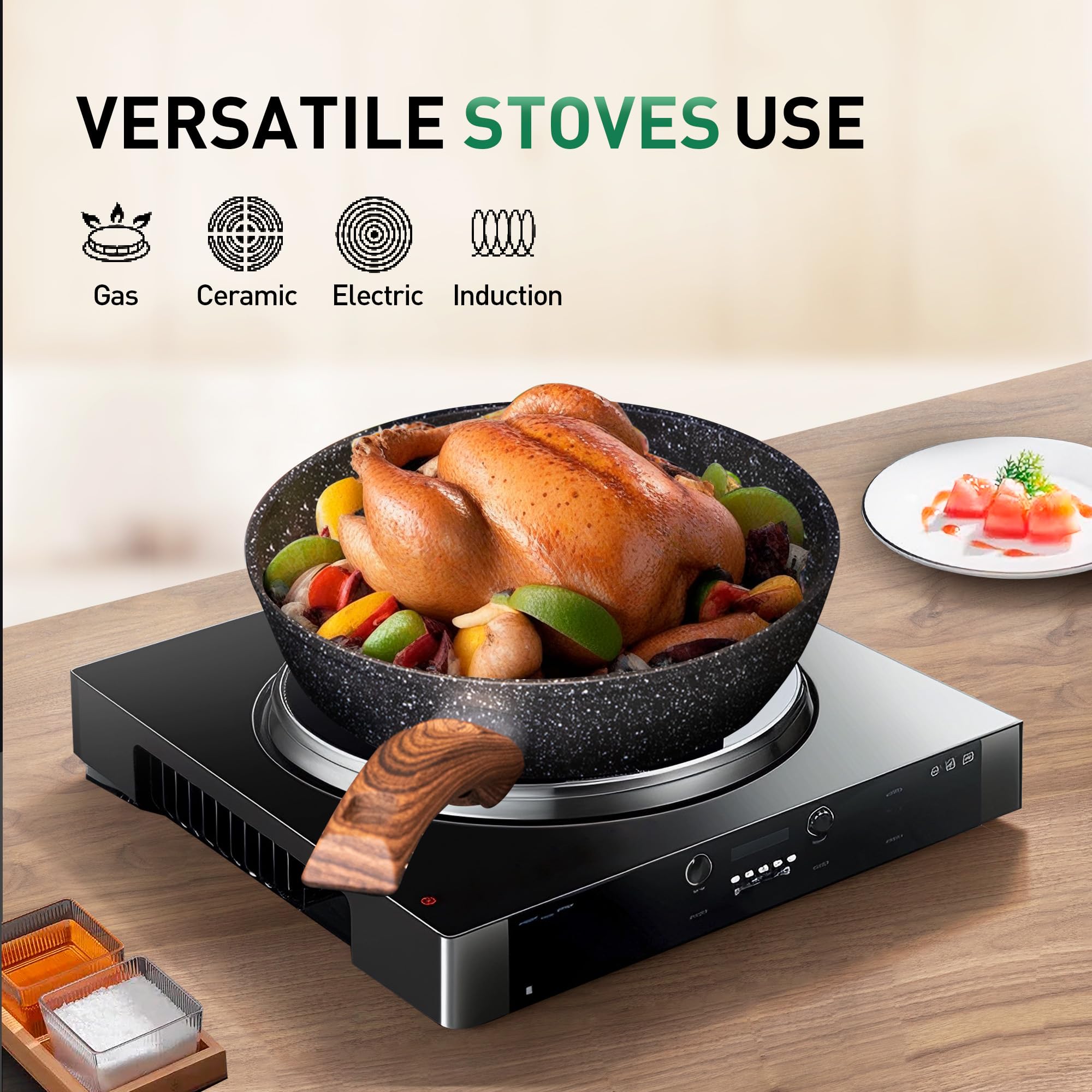 DishDelight twelve-piece cookware set supports versatile daily meals.