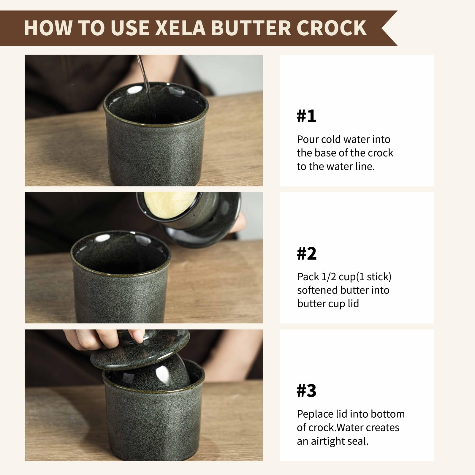 Stable base prevents tipping for fridge and countertop use.
