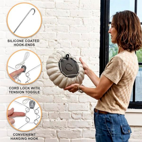Display Buddie marine-grade cord withstands outdoor use with reliable tension