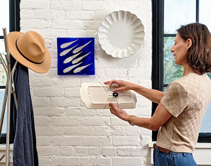 Display Buddie round platter display shows elegant wall decor for bowls and trays