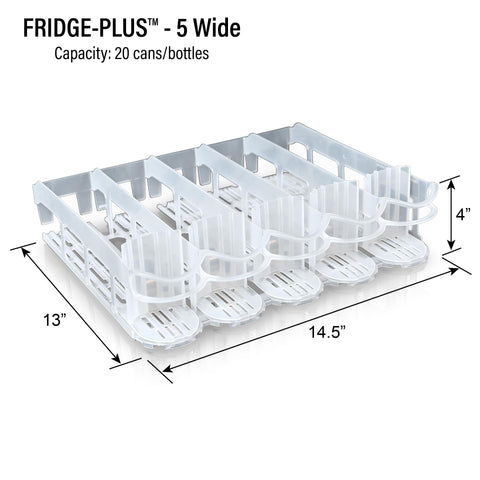 Display Technologies Fridge-Plus back view showing compact storage rack