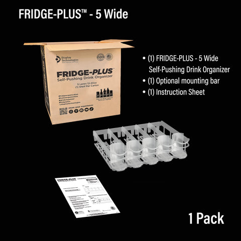 Display Technologies Fridge-Plus compact footprint fits standard fridge shelves