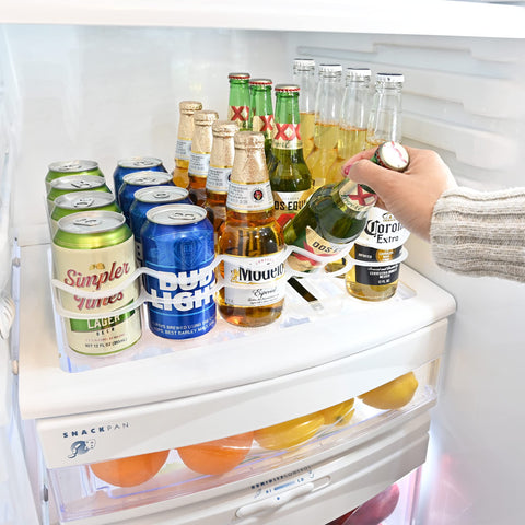 Display Technologies Fridge-Plus front-facing design helps prevent spills