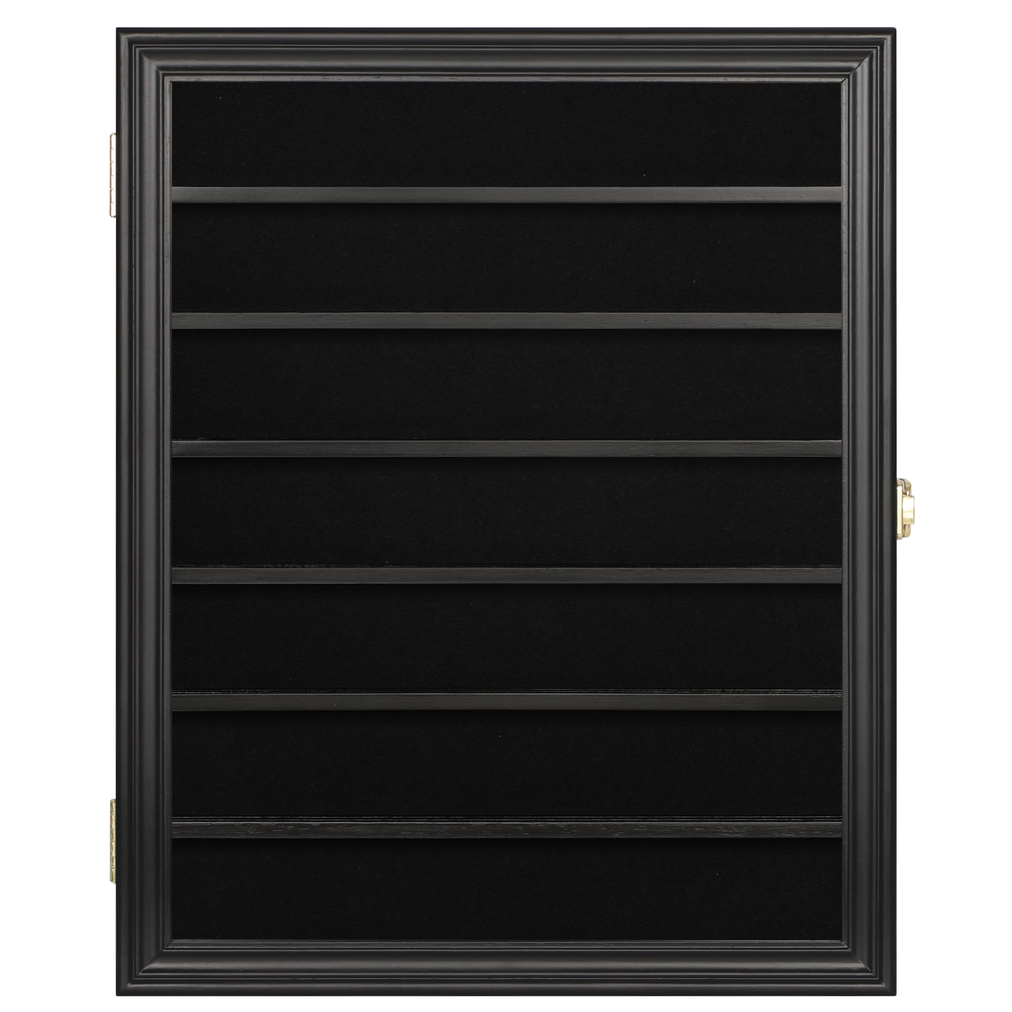 DisplayGifts interior spacing accommodates varied blade sizes.