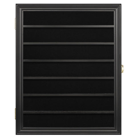 DisplayGifts interior spacing accommodates varied blade sizes.