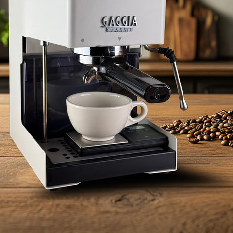 Distro Coffee Labs low-profile drip tray side view highlights easy access and cleaning
