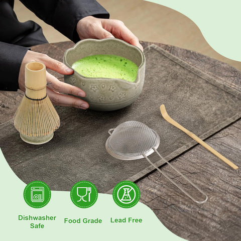 DITHIN bamboo chashaku scoop measuring precise portions.