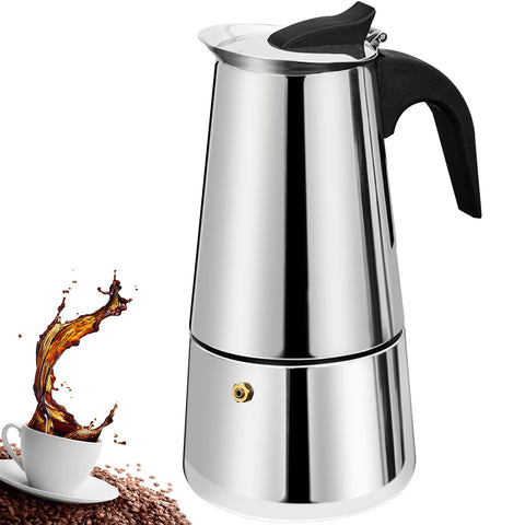 DITOSH 6-Cup stovetop espresso maker ready for quick, flavorful espresso.