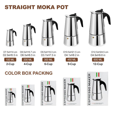 DITOSH safety valve and triple-thread design promote safe, steady pressure during brewing.