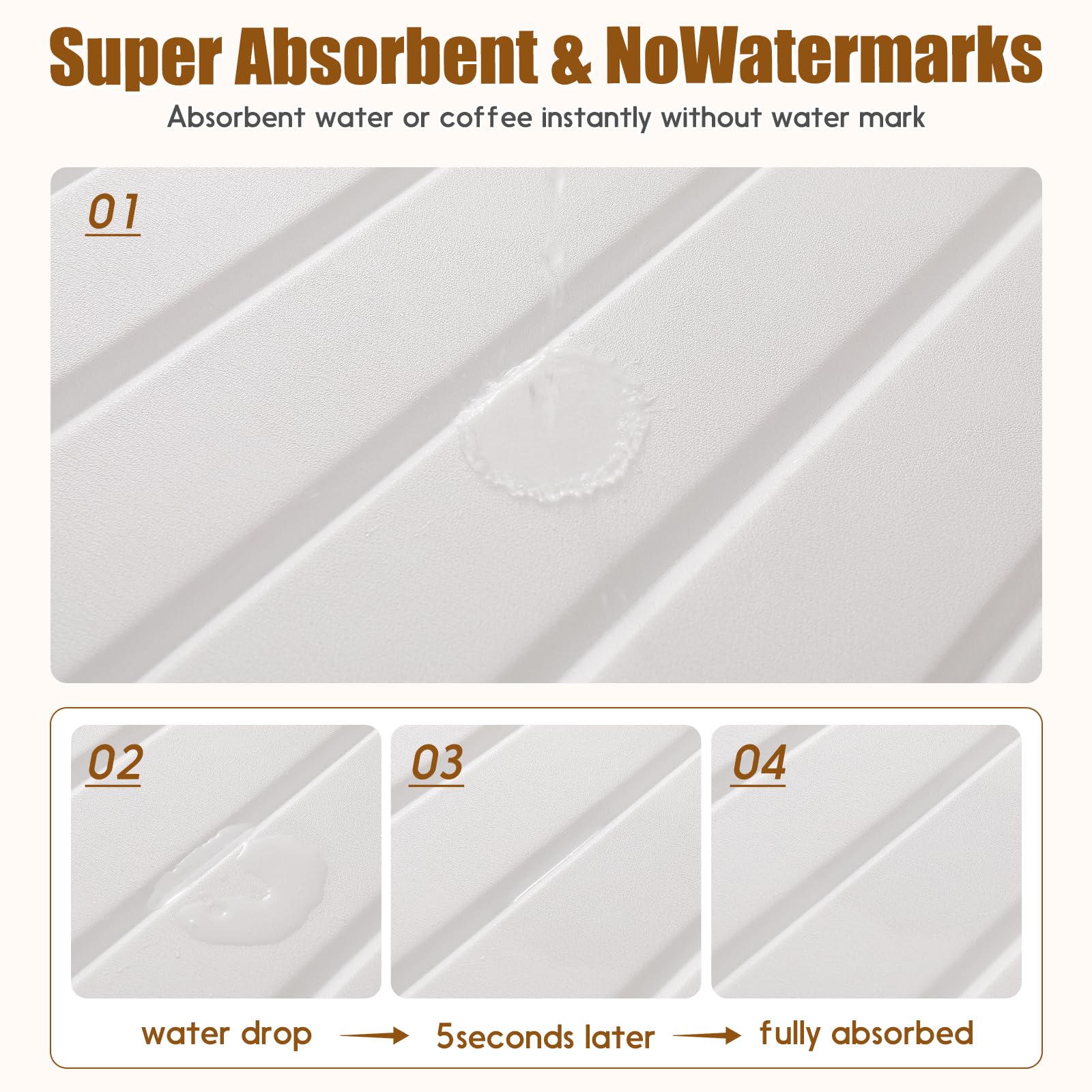 Ditother diatomaceous-earth core mat is food-safe and eco-friendly.