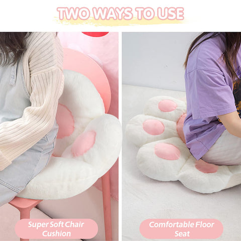 Ditucu cushion used as a floor mat for versatile seating options.