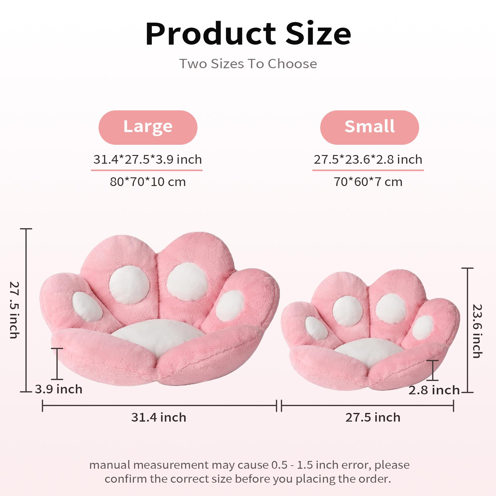 Ditucu Cat Paw Cushion floor mat provides versatile lounging options.