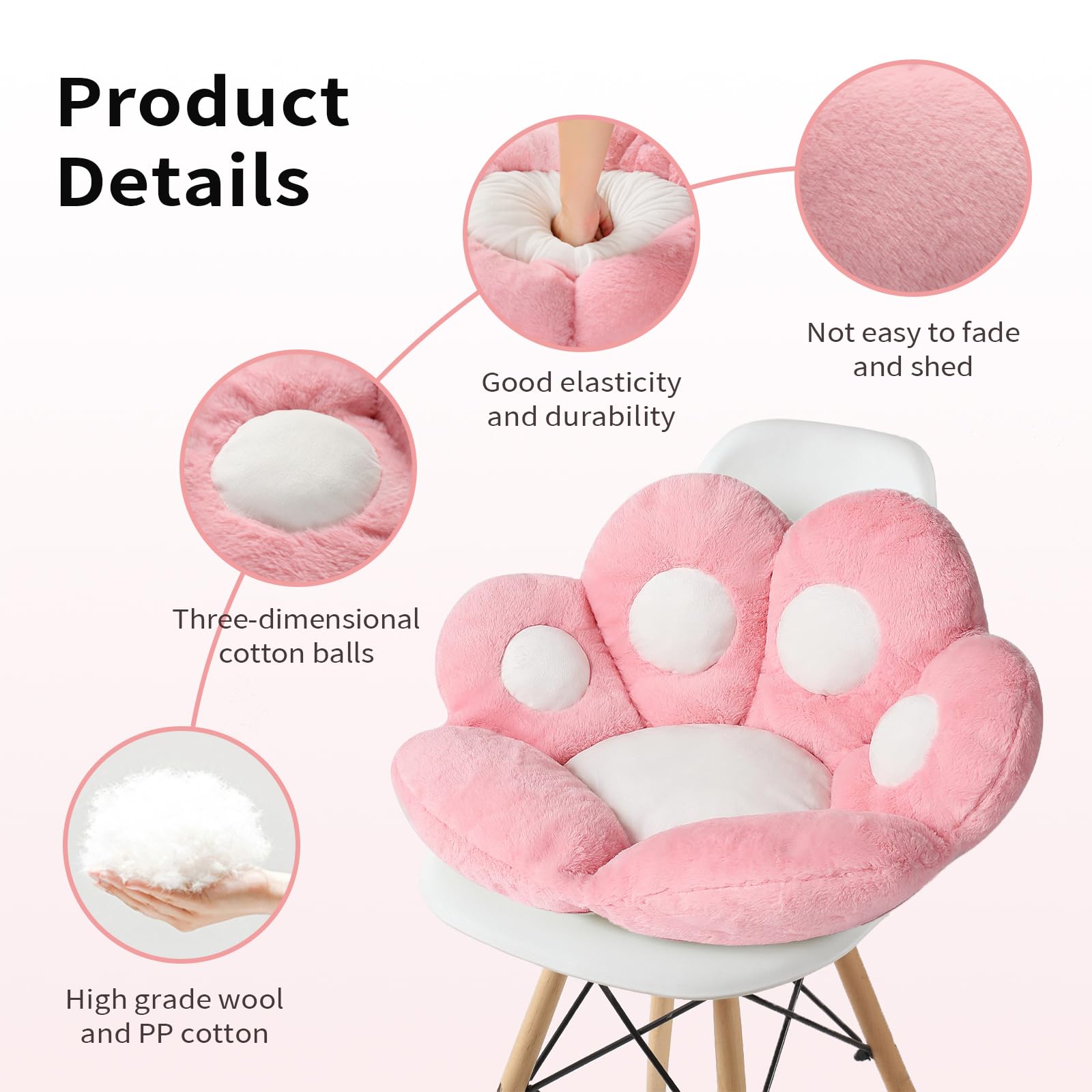 Ditucu Cat Paw Cushion ideal for office chairs and desk work comfort.