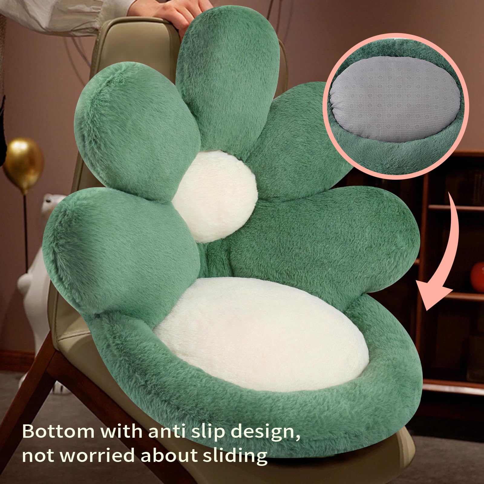 Ditucu flower shape chair pillow in living room setup boosts comfort