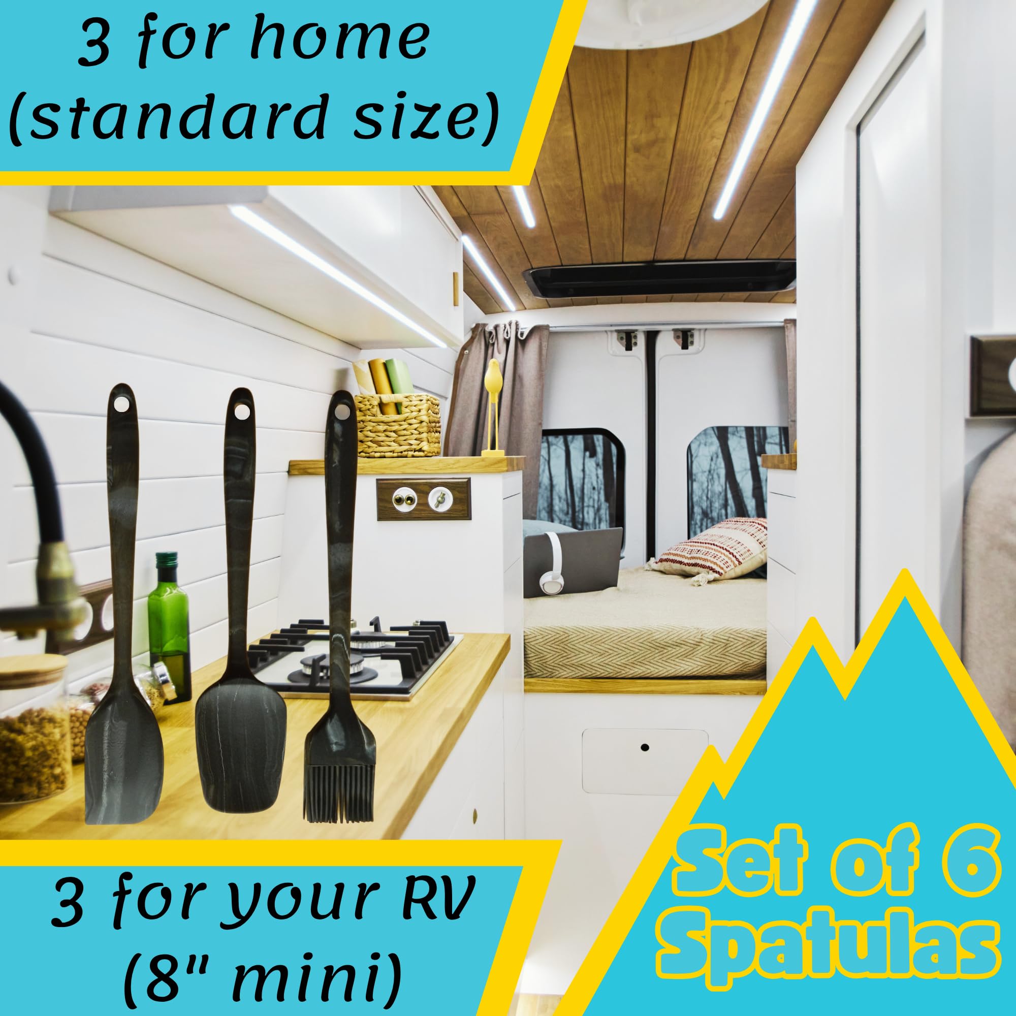 DIVIDE STAR seamless one-piece spatula supports durable, easy cleaning