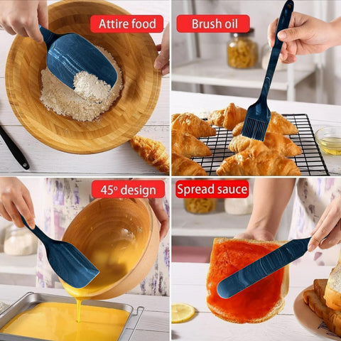 DIVIDE STAR spatula set for pancake flipping with even browning