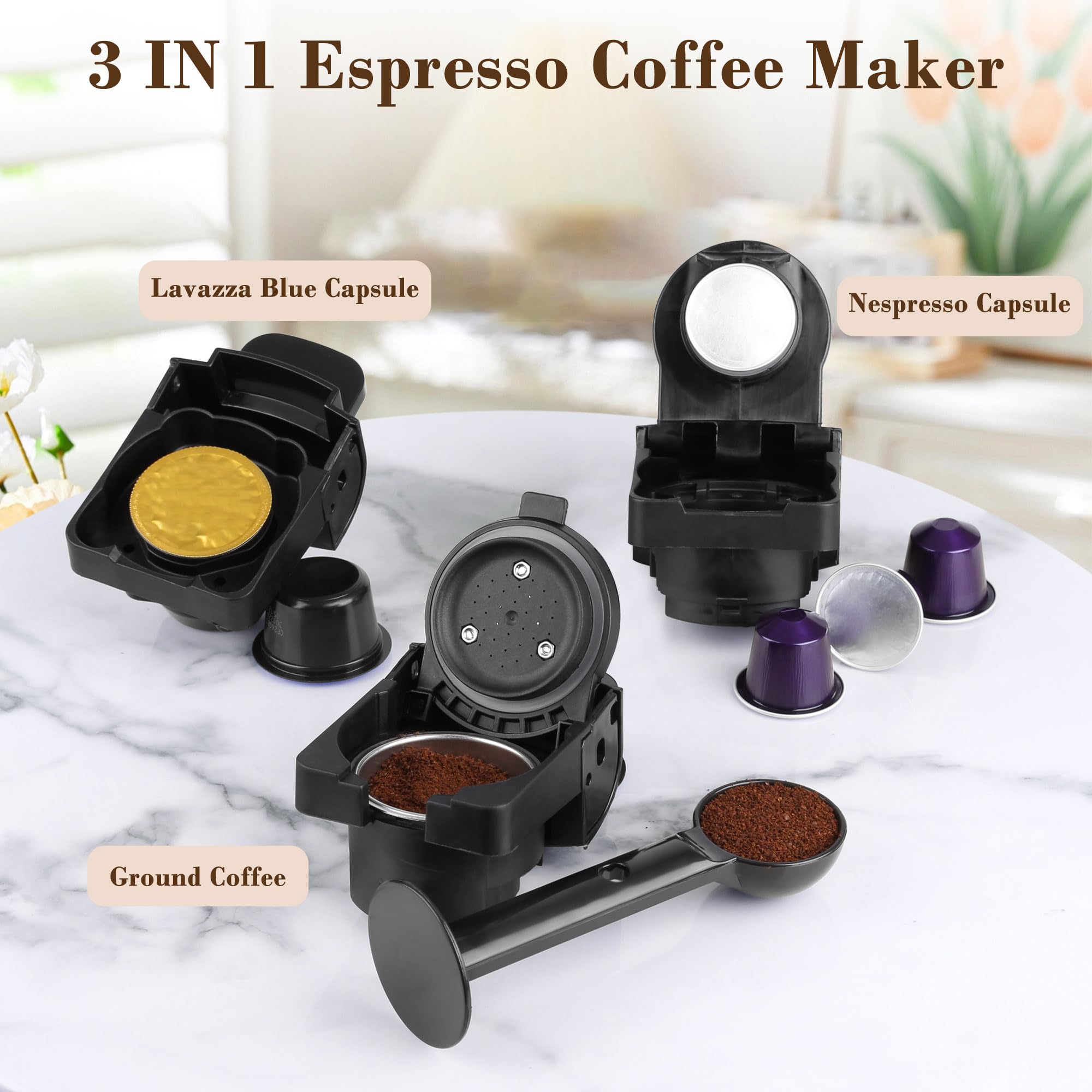 DIVINOCAFFÉ compatibility with Nespresso and Lavazza capsules for flexible brewing