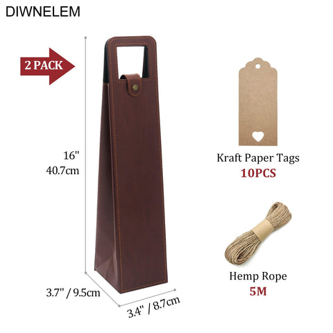 DIWNELEM wine bag travel tote demonstrates stylish bottle transport for parties.
