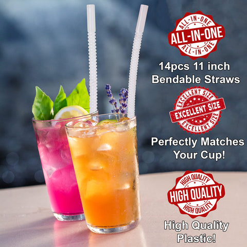 Diximus Bendable Straw in cup showing compatibility with cups and mugs