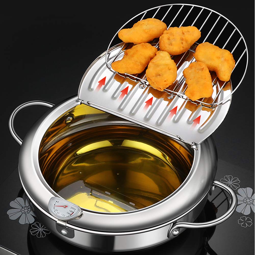 DIY HOME Tempura frying setup for crispy seafood and vegetables.