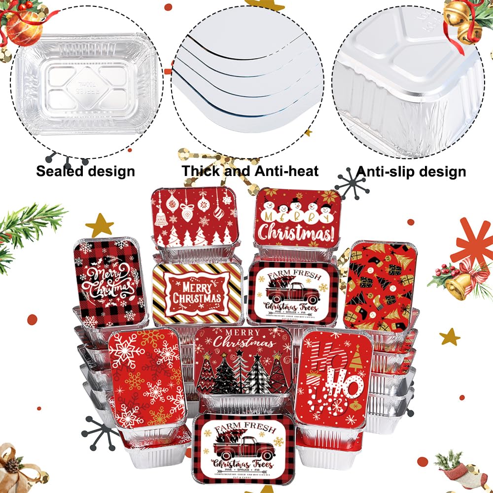 DIYDEC lid-attached tins seal leftovers securely for fresh holiday treats.