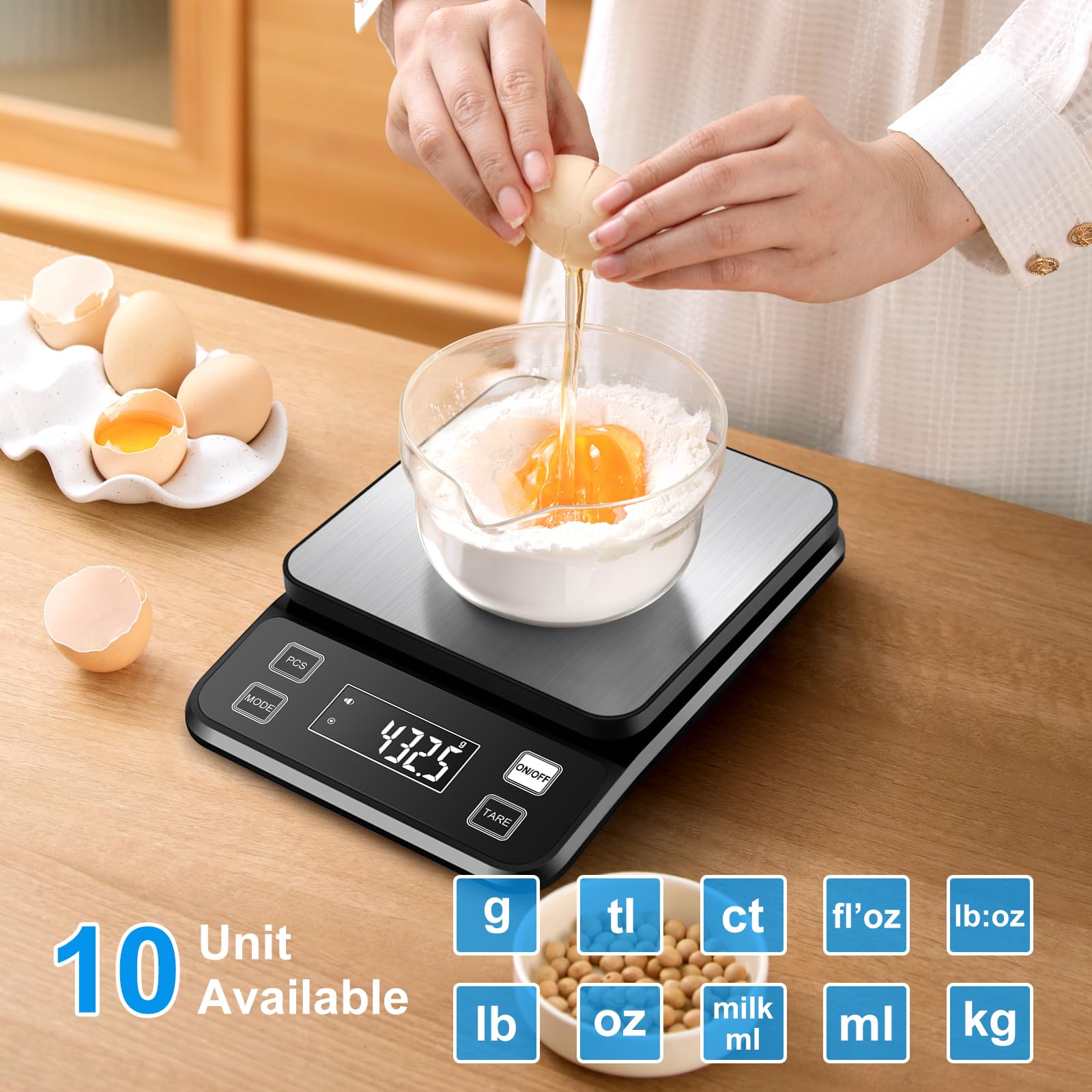 Diyife waterproof scale with drainage ports for quick post-use cleanup