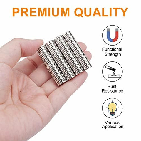 DIYMAG brushed nickel round magnets with durable grip on metal surfaces