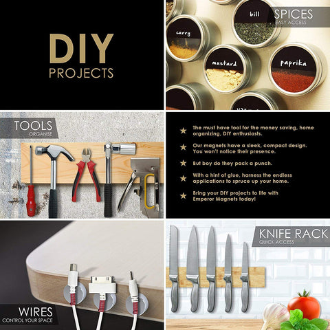 DIYMAG multipurpose magnets for lockers, jewelry displays, and home projects