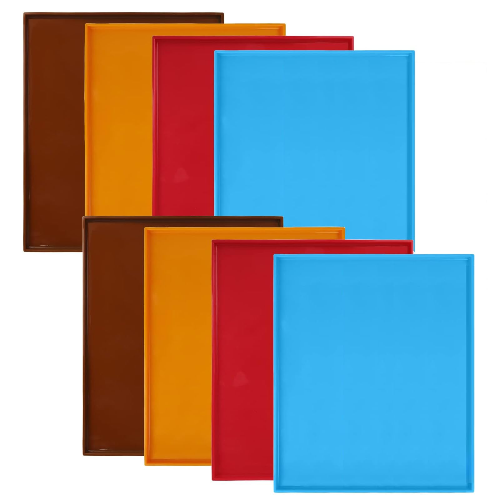 DIYYILIF orange dehydrator sheet with edge prevents spills during drying