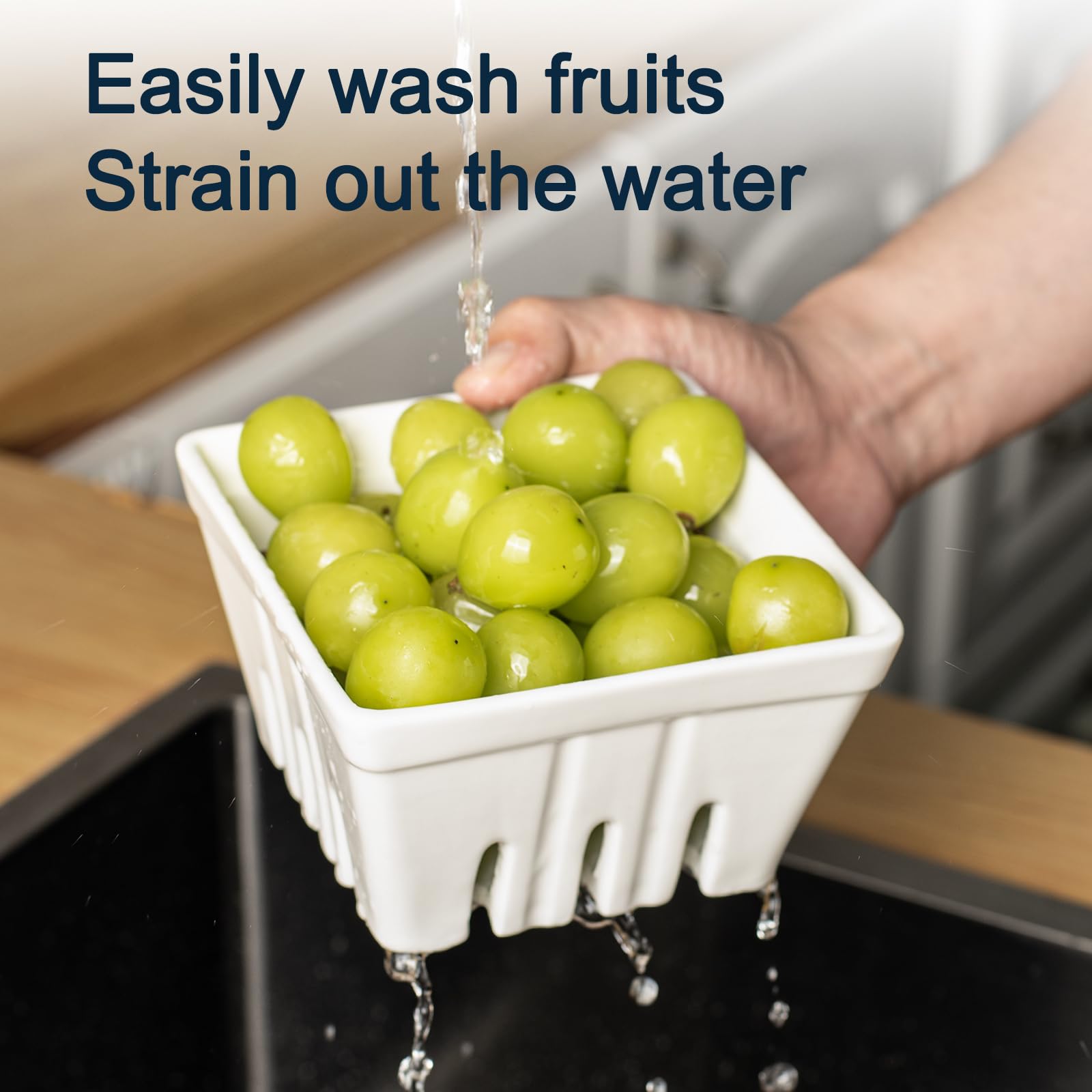 Dizada stackable berry bowls for fridge storage and easy serving.