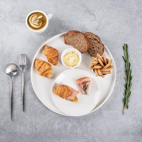 Dizada durable ceramic ware with a smooth glaze for easy cleanup.