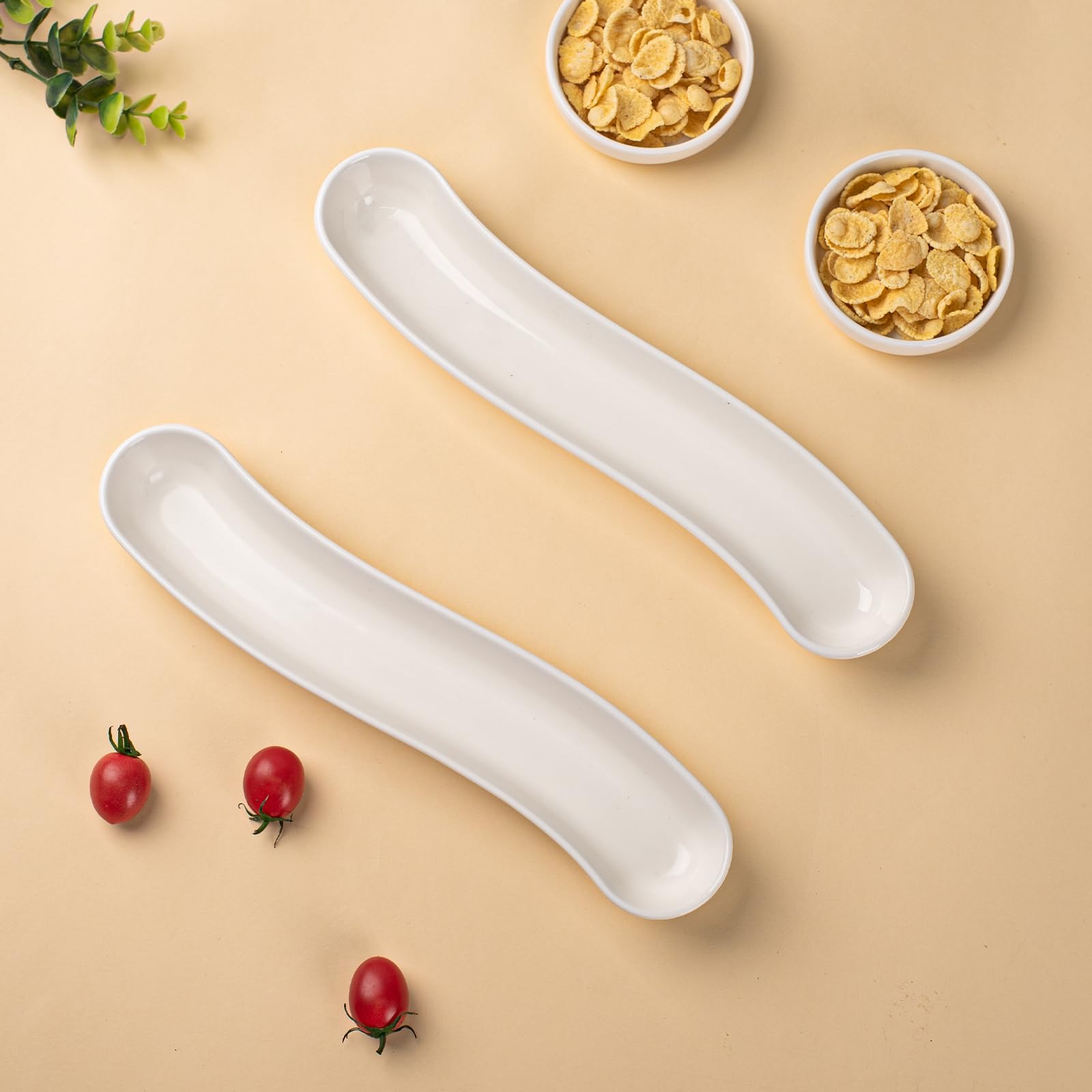 Dizada olive plates ideal for catering and weddings to elevate tables.