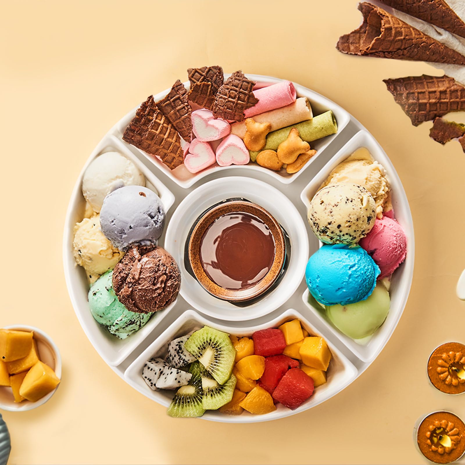 Dizada versatile serving solution suits holidays, gatherings, and everyday snacking.