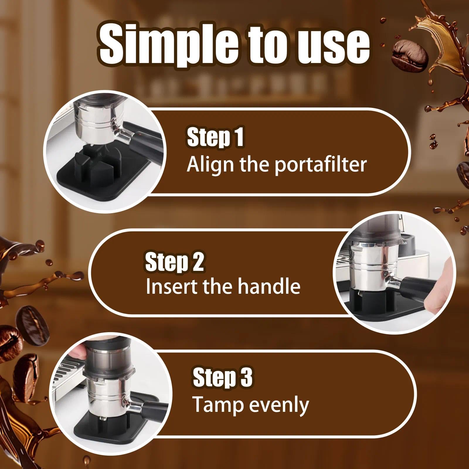 DJBNT tamping mat features anti-slip bottom to protect countertops.