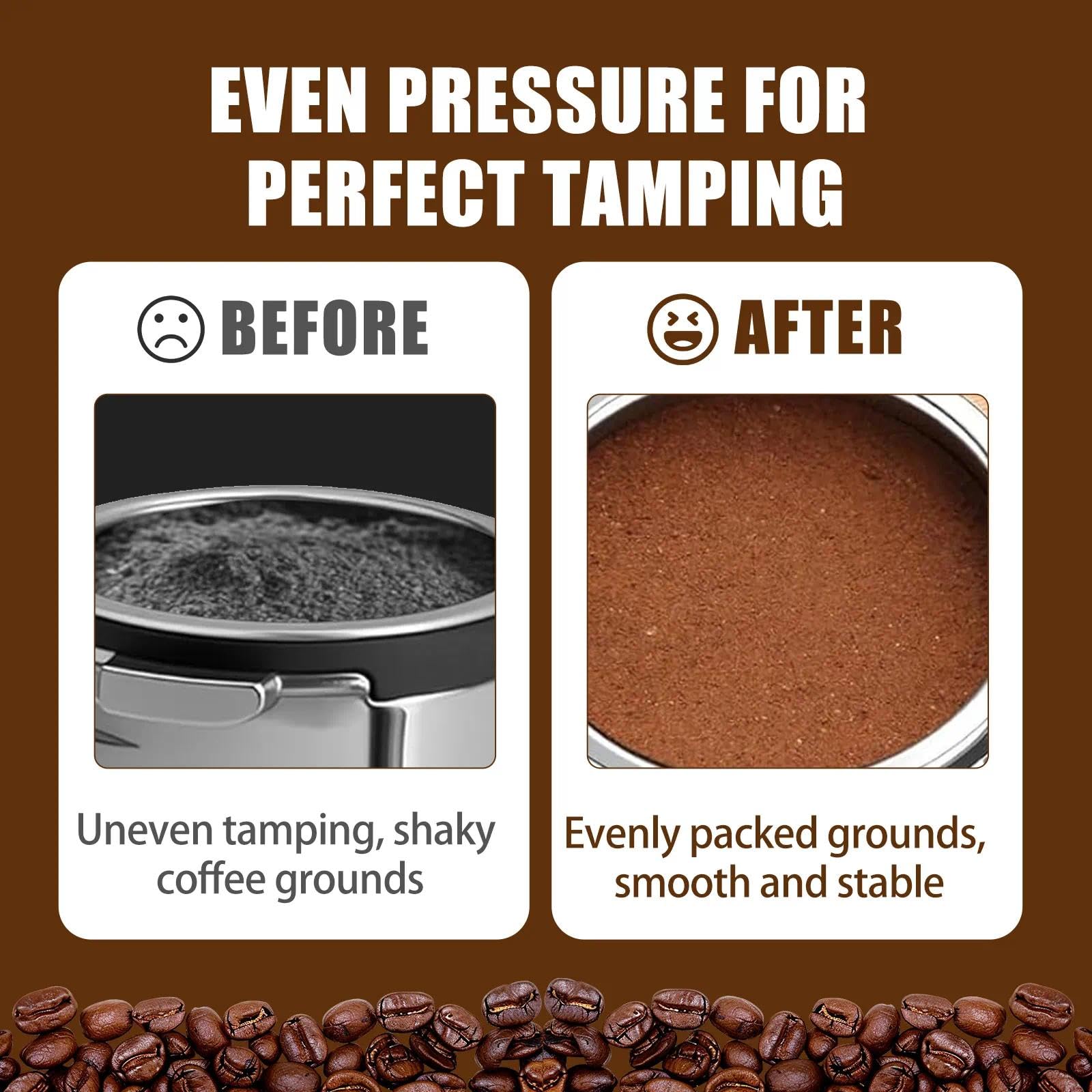 DJBNT mat stabilizes your espresso setup during tamping for a cleaner workflow.