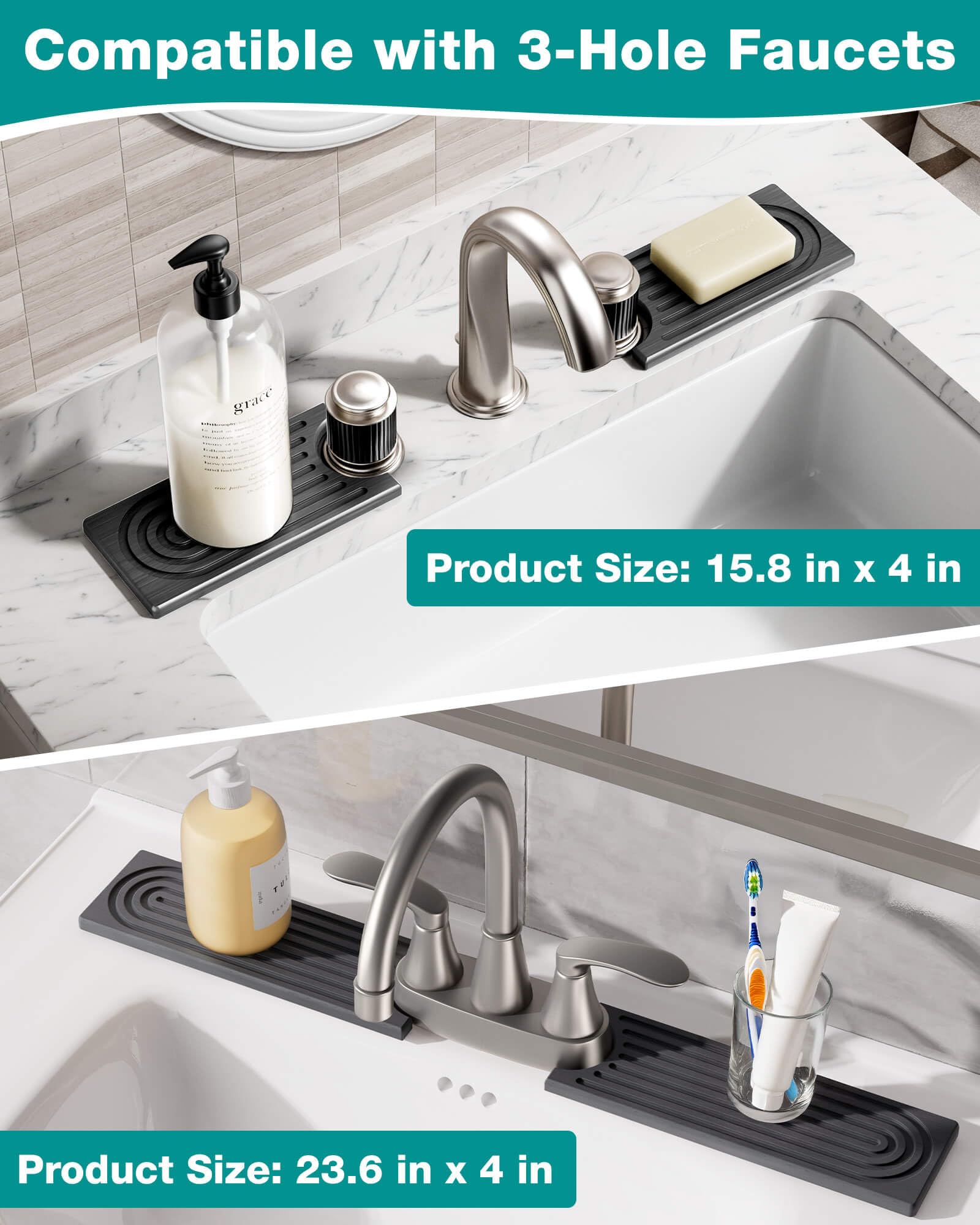 DK177 leak-proof grooves keep countertops dry and moisture-free.