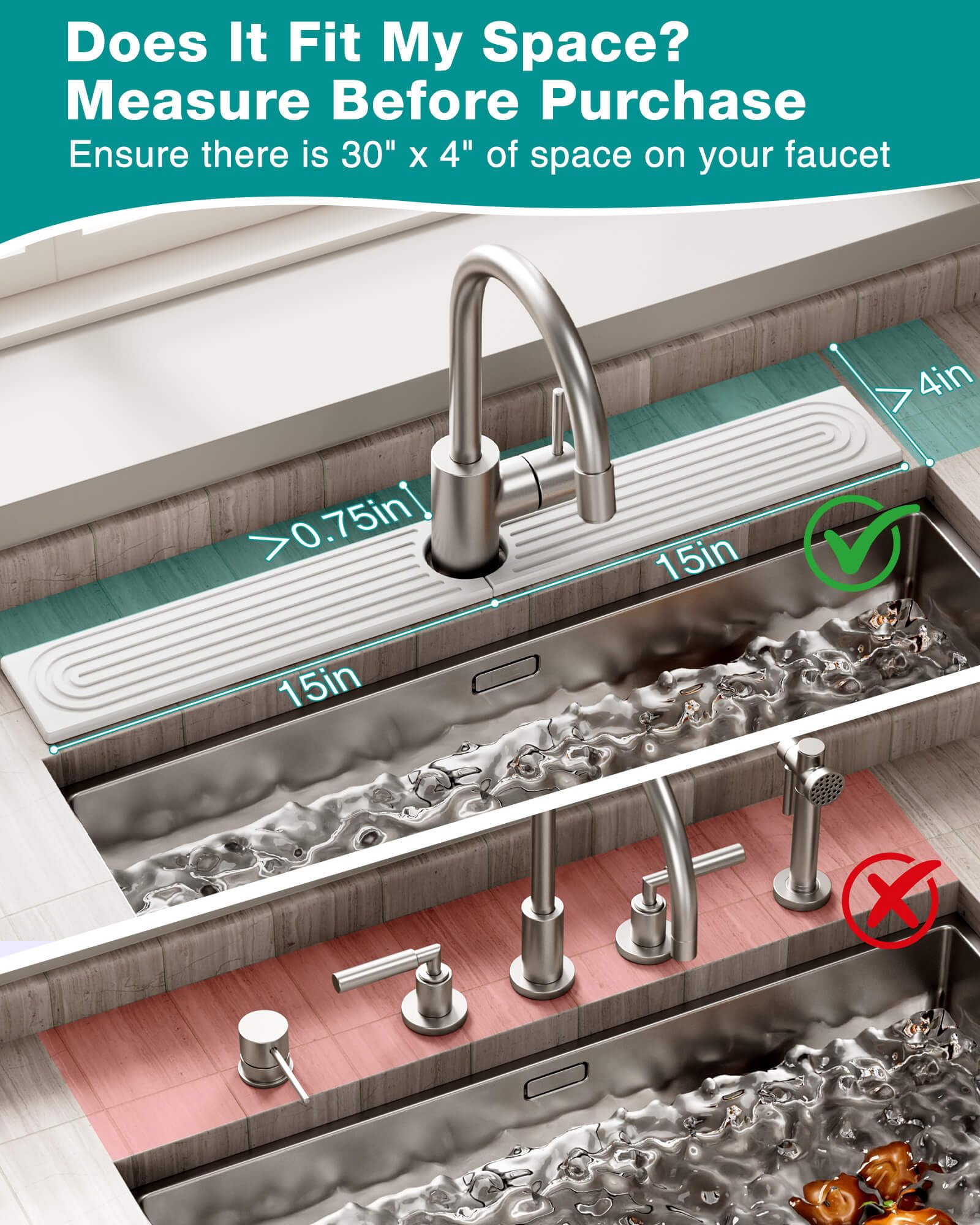 DK177 Sink organizer tray setup for soaps and brushes