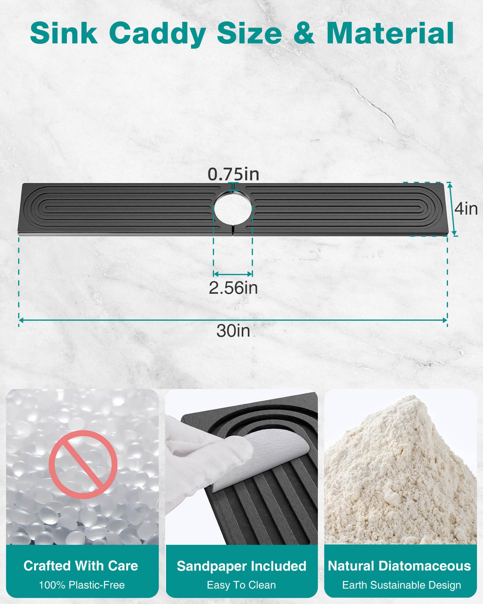 DK177 sink protector tray for kitchen and bathroom, keeps items organized.