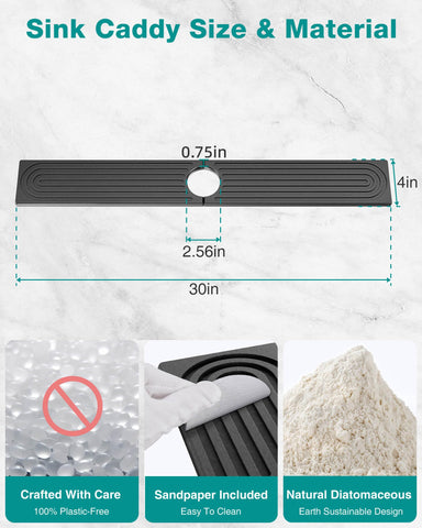 DK177 sink protector tray for kitchen and bathroom, keeps items organized.