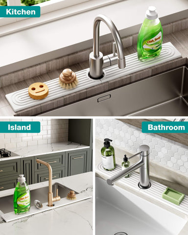 DK177 mat dries quickly, reducing moisture and odors near sink.