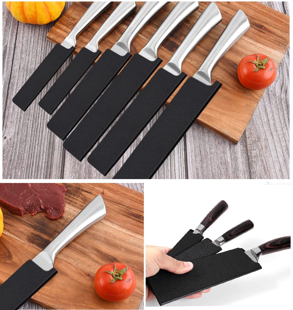 DkOvn universal knife edge guards package for organized knife collection