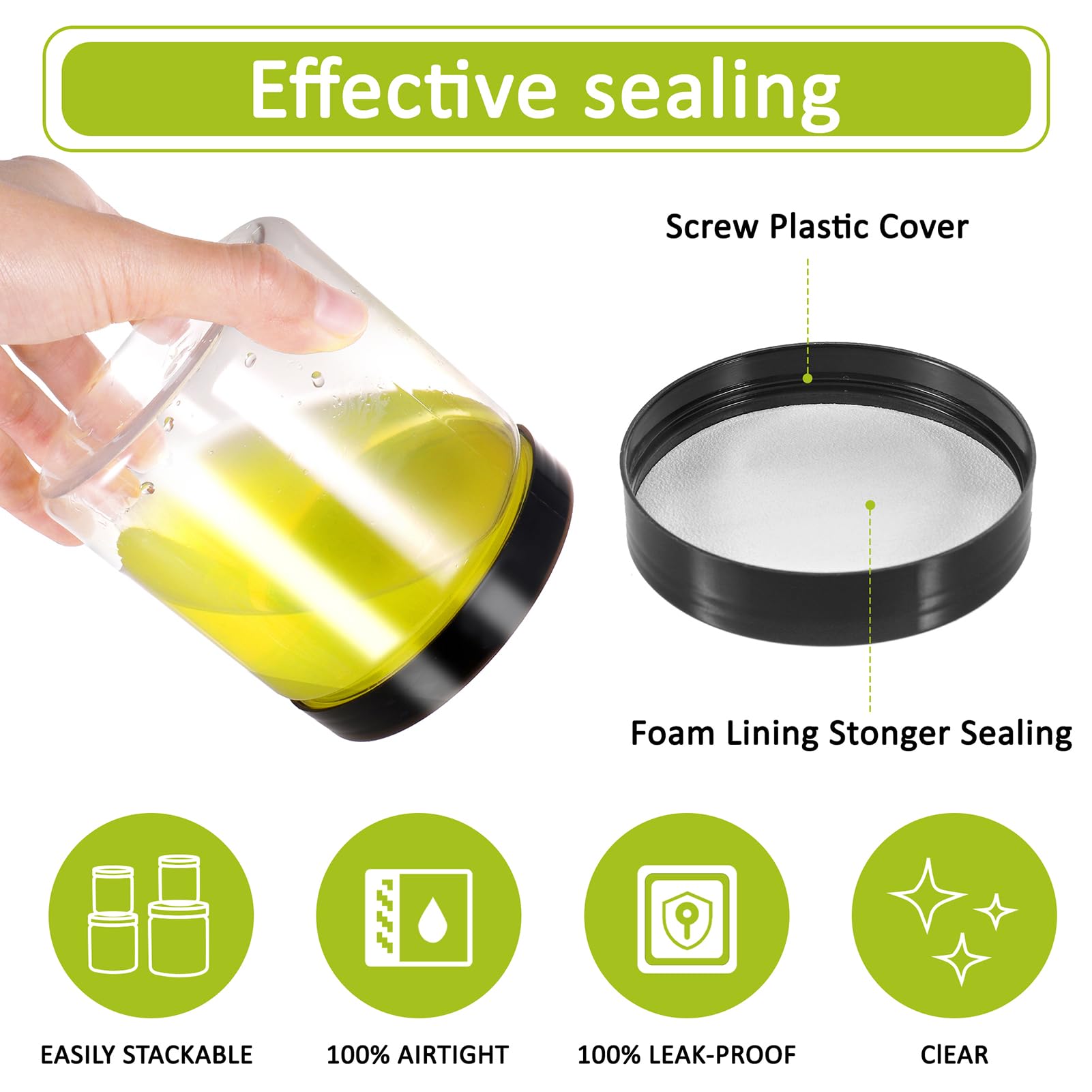 Dlerom leakproof lids keep contents secure and fresh.