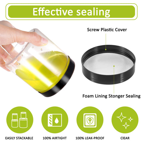 Dlerom leakproof lids keep contents secure and fresh.