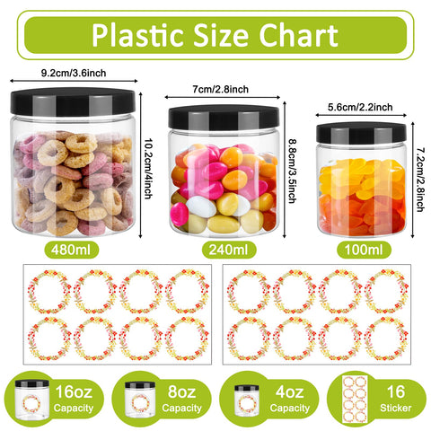 Dlerom wide-mouth jars ideal for spices and dry goods.