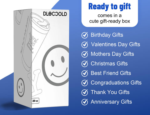 DLOCCOLD Thank You Tumbler stainless steel construction for daily use