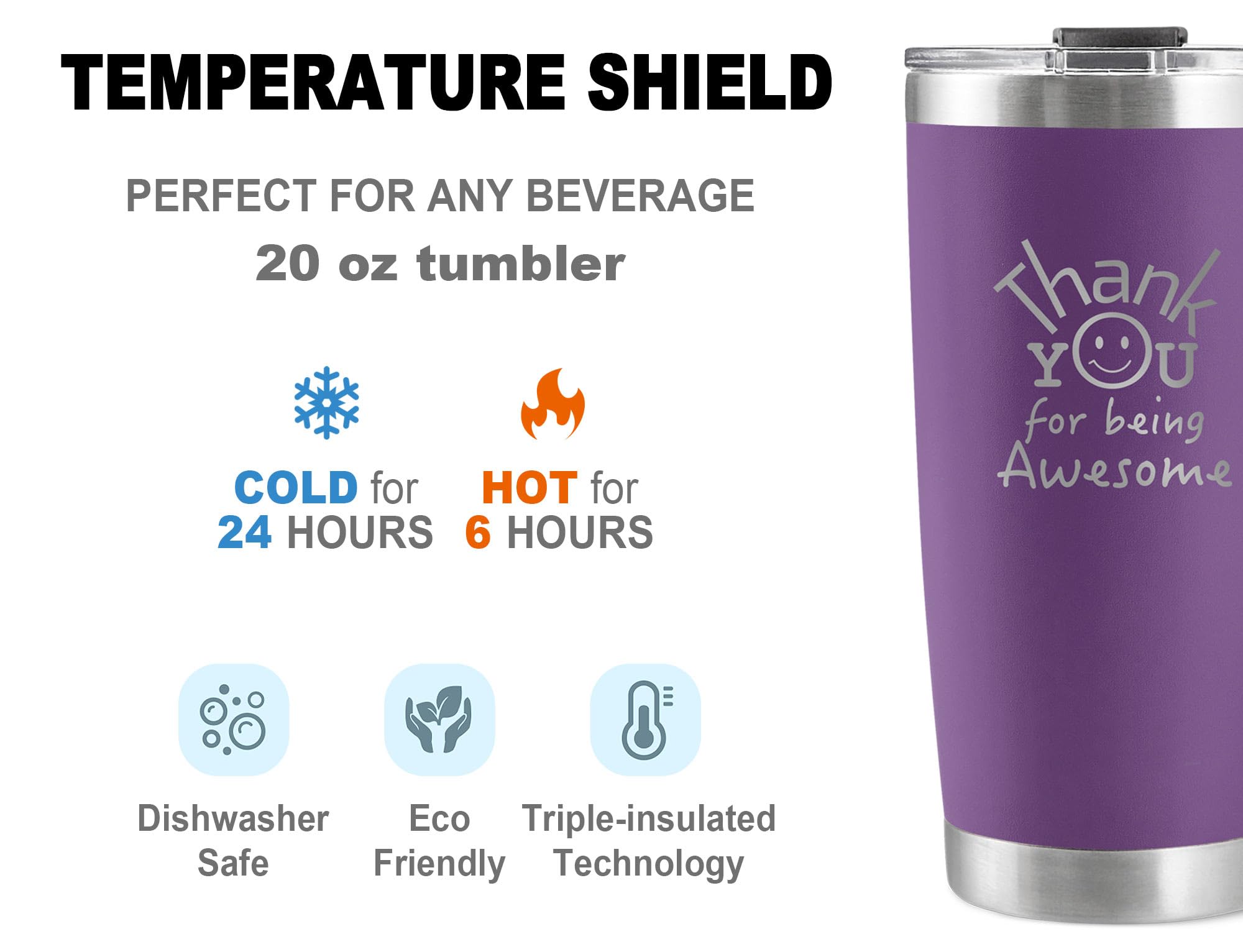 DLOCCOLD tumbler with leak-proof lid and straw for on-the-go use