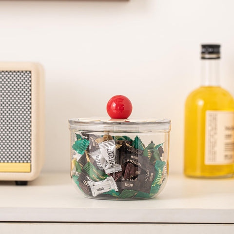 DLRDLR compact desk-friendly jar fits tight spaces.