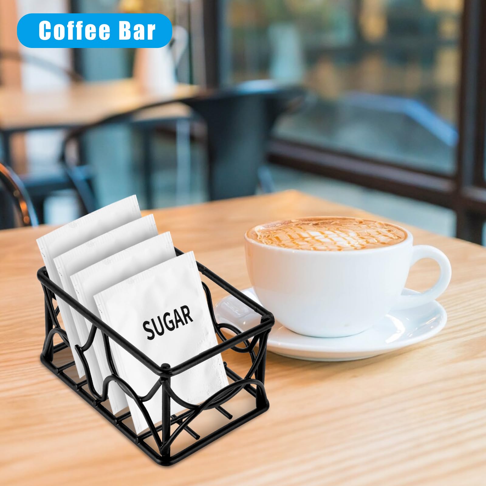 DLUGOPIS dual-pack sugar holder helps declutter countertops at home or cafe.